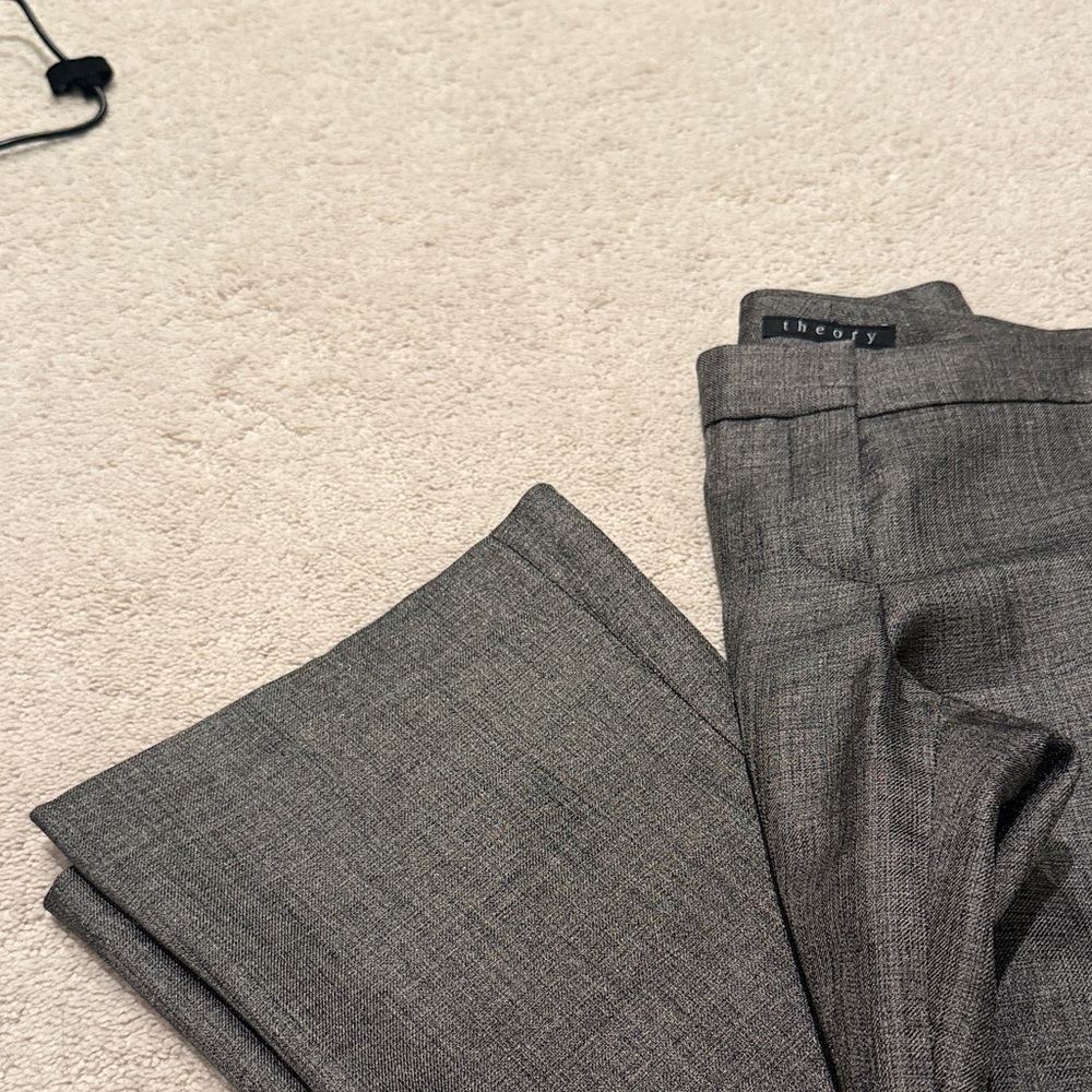 Theory Charcoal Pants - Picture 2 of 3
